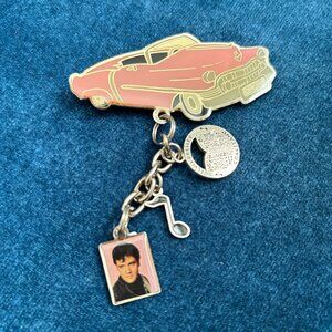 Vintage Elvis Pink Cadillac Magnet
